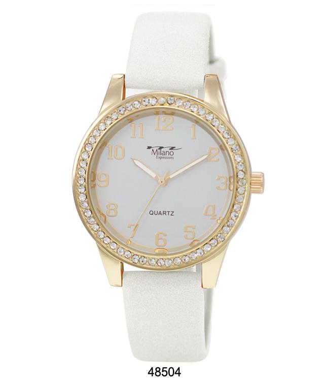 4850 -Faux Leather Band Watch