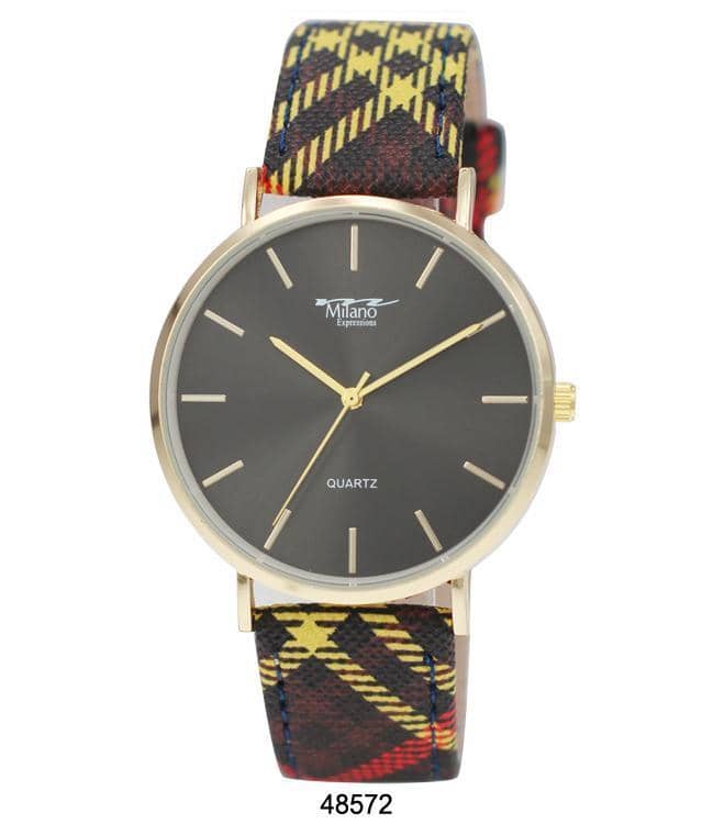 4857 - Faux Leather Band Watch