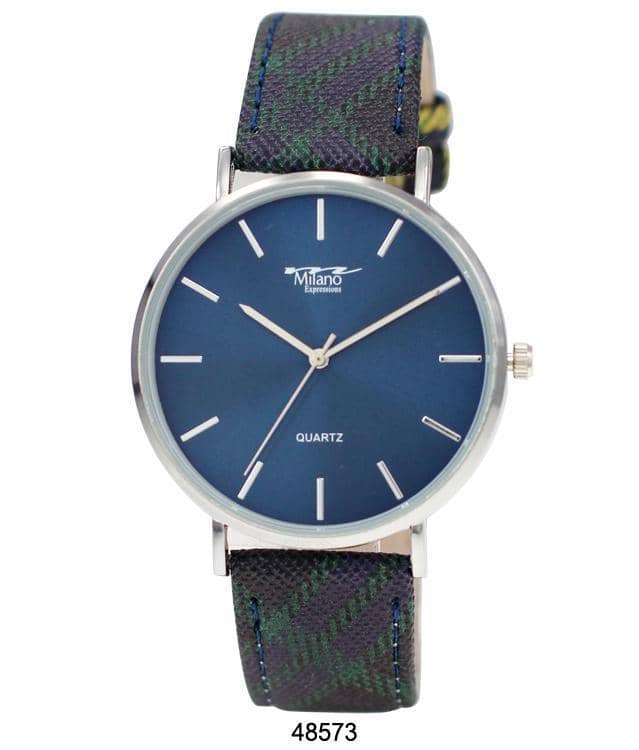 4857 - Faux Leather Band Watch