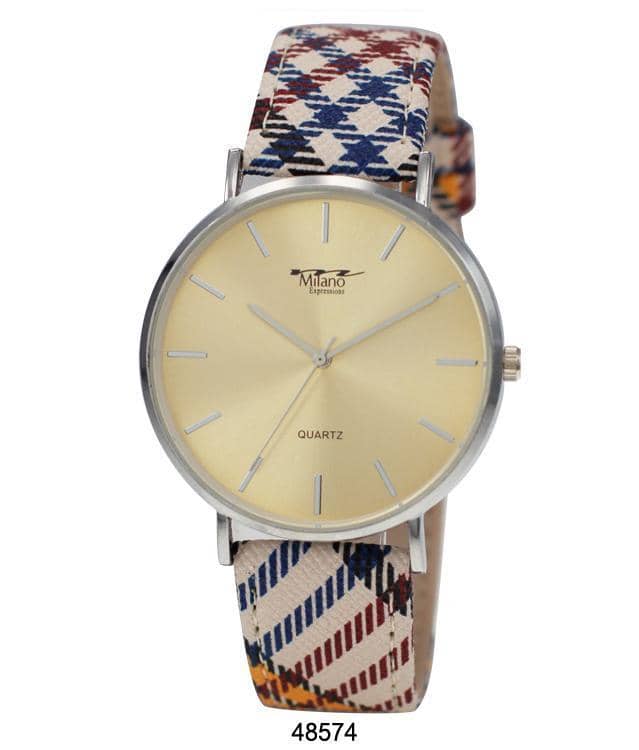 4857 - Faux Leather Band Watch