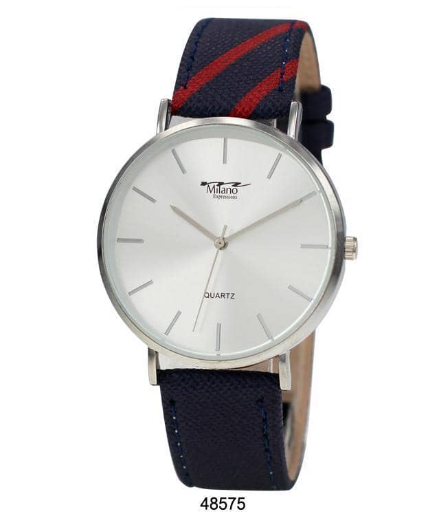 4857 - Faux Leather Band Watch