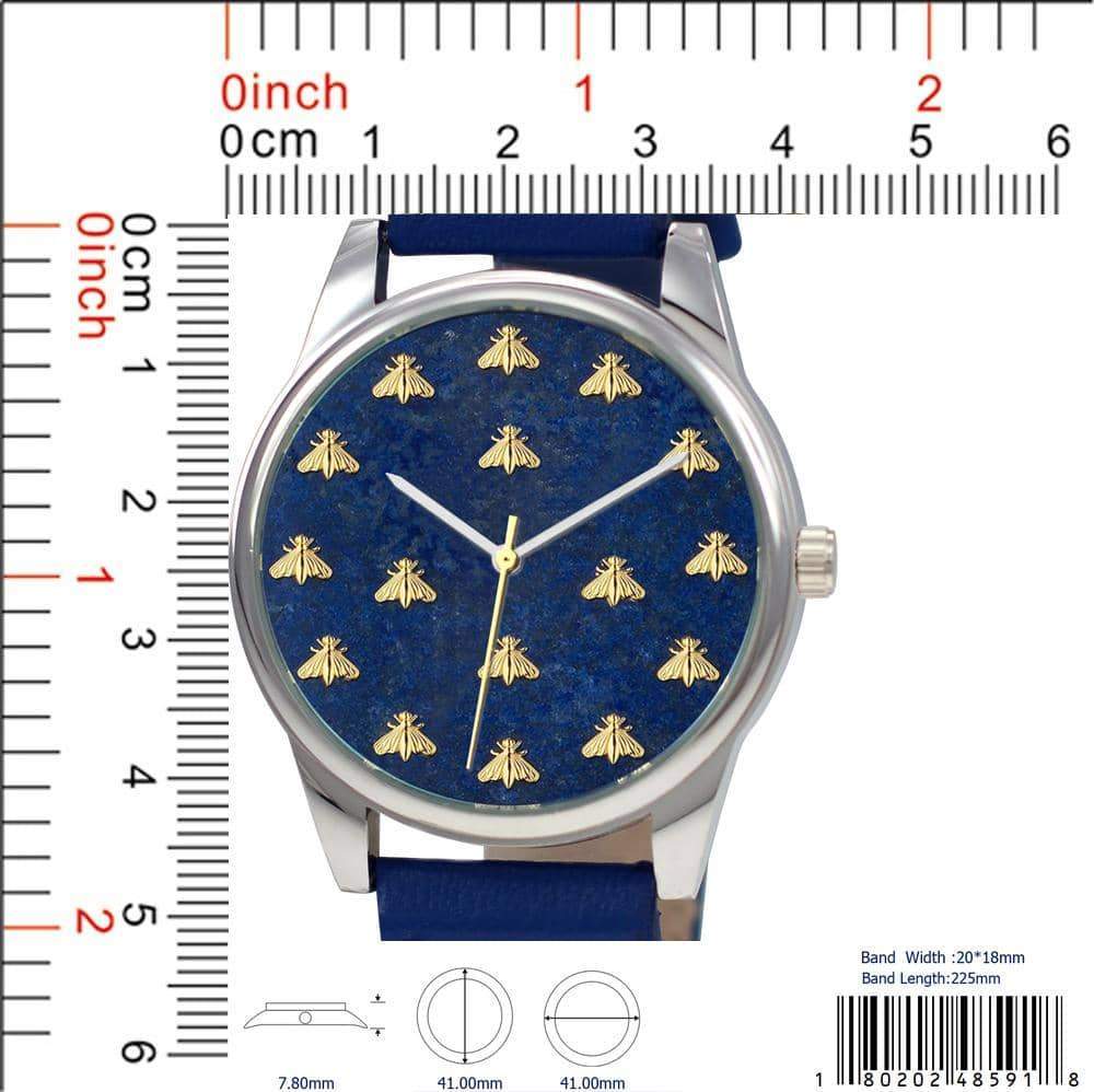 4859 - Faux Leather Band Watch