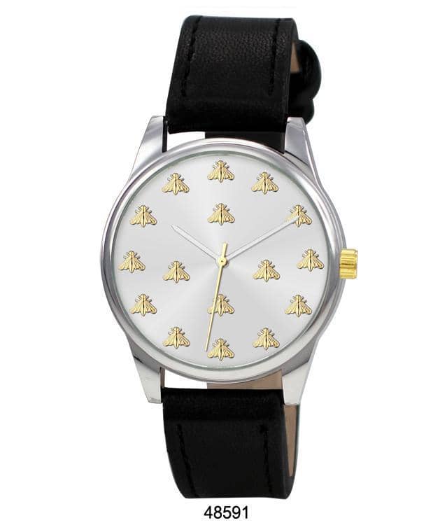 4859 - Faux Leather Band Watch