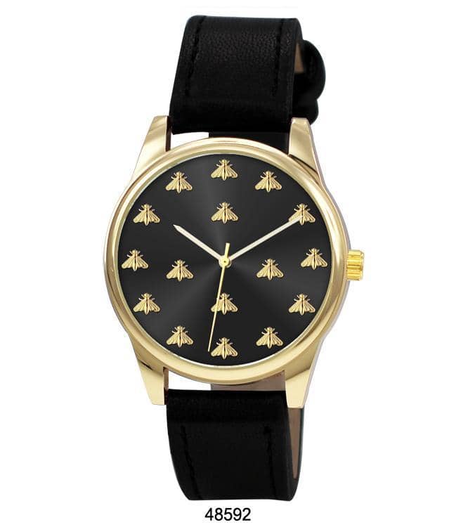 4859 - Faux Leather Band Watch