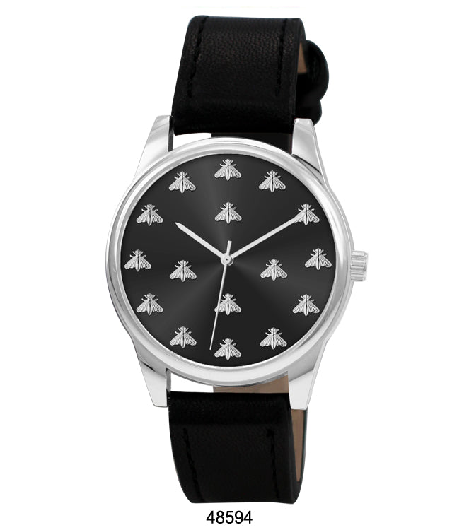 4859 - Faux Leather Band Watch