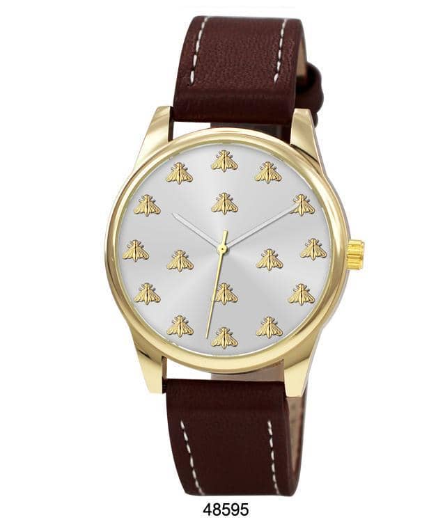 4859 - Faux Leather Band Watch
