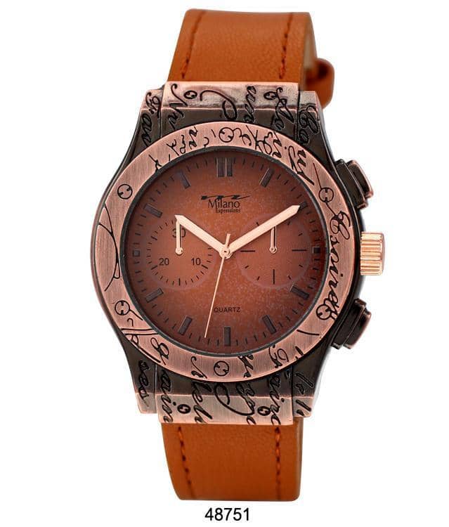 4875 - Faux Leather Band Watch