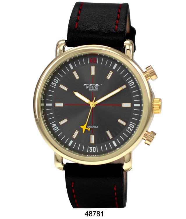 4878 -Faux Leather Band Watch