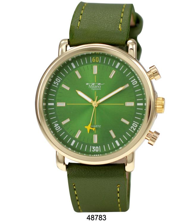 4878 -Faux Leather Band Watch