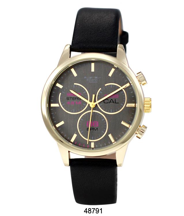 4879 - Faux Leather Band Watch