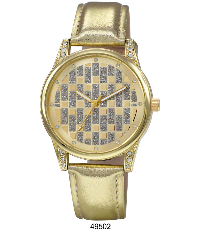 4950 - Faux Leather Band Watch