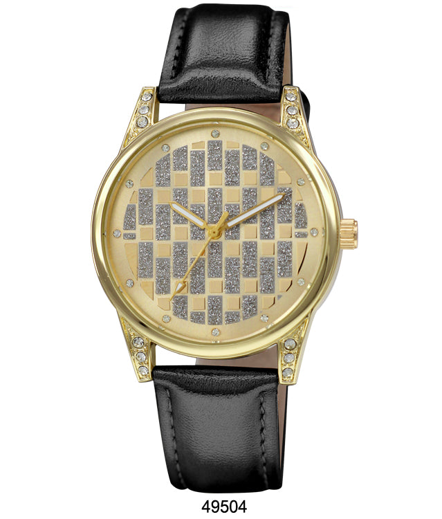 4950 - Faux Leather Band Watch