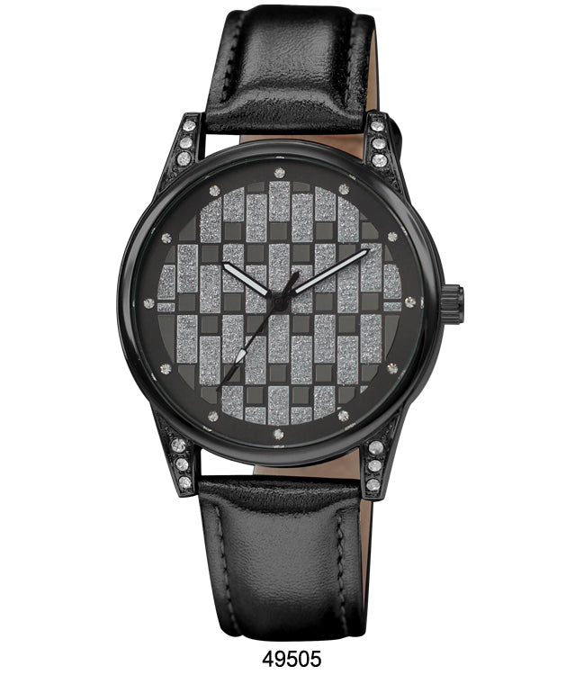 4950 - Faux Leather Band Watch