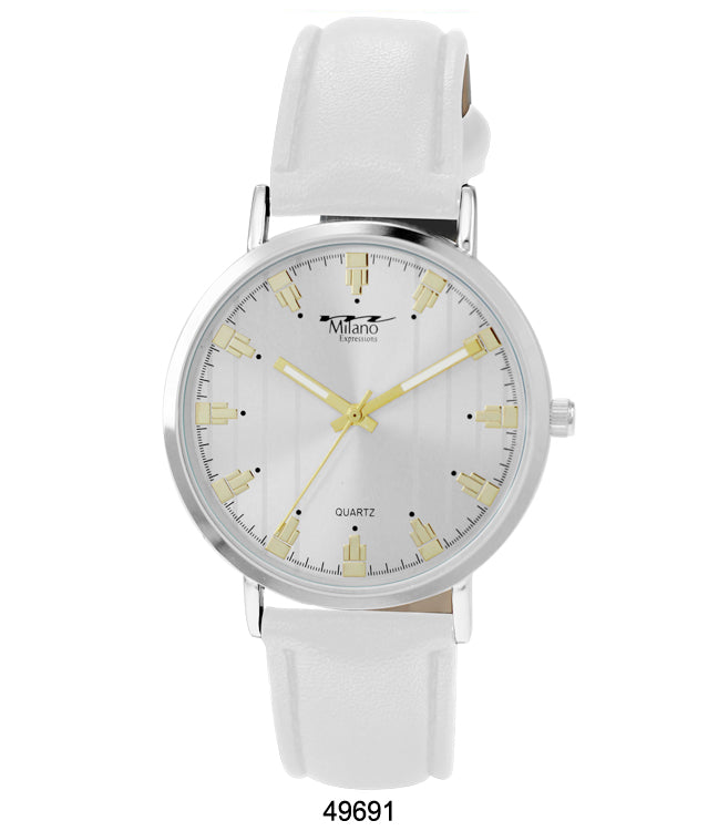4969 - Faux Leather Band Watch