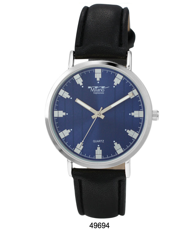 4969 - Faux Leather Band Watch
