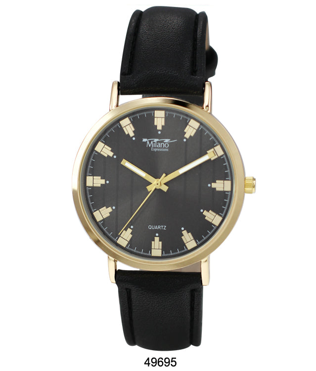 4969 - Faux Leather Band Watch