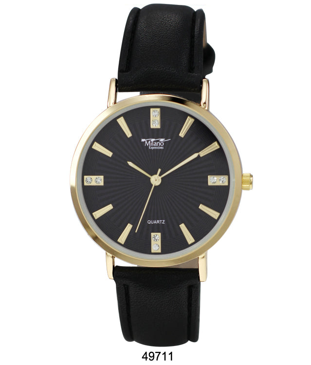 4971 -Faux Leather Band Watch