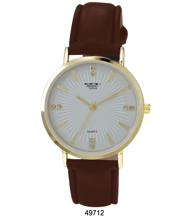 4971 -Faux Leather Band Watch