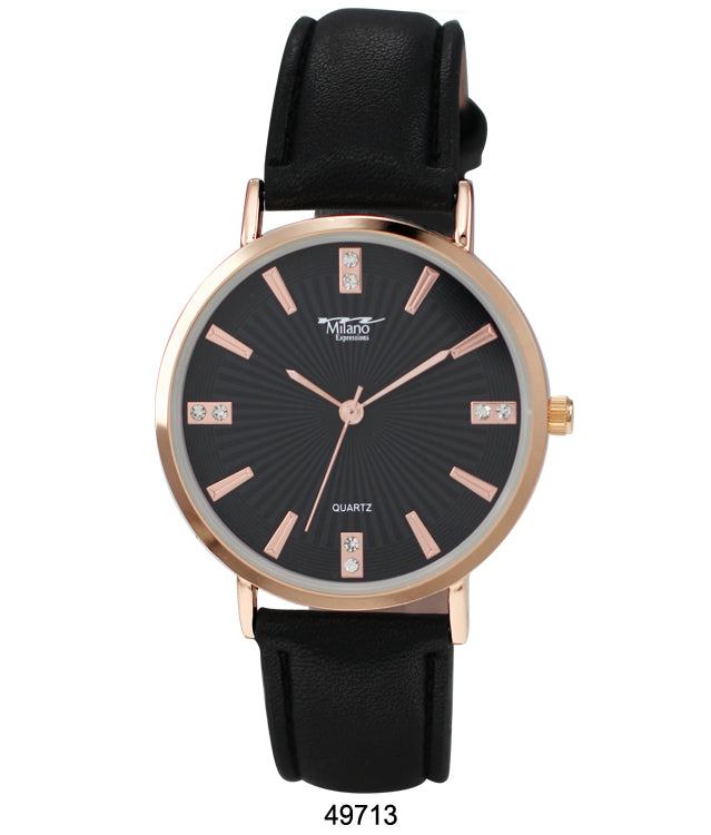 4971 -Faux Leather Band Watch