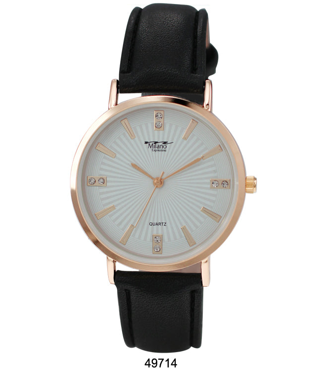 4971 -Faux Leather Band Watch