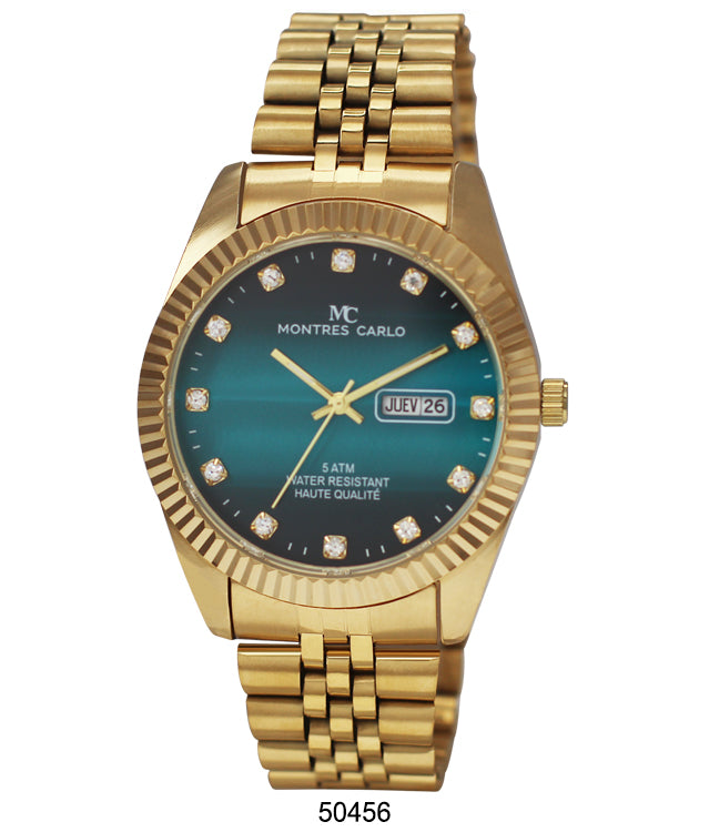 5045 - Metal Band Day and Date Watch