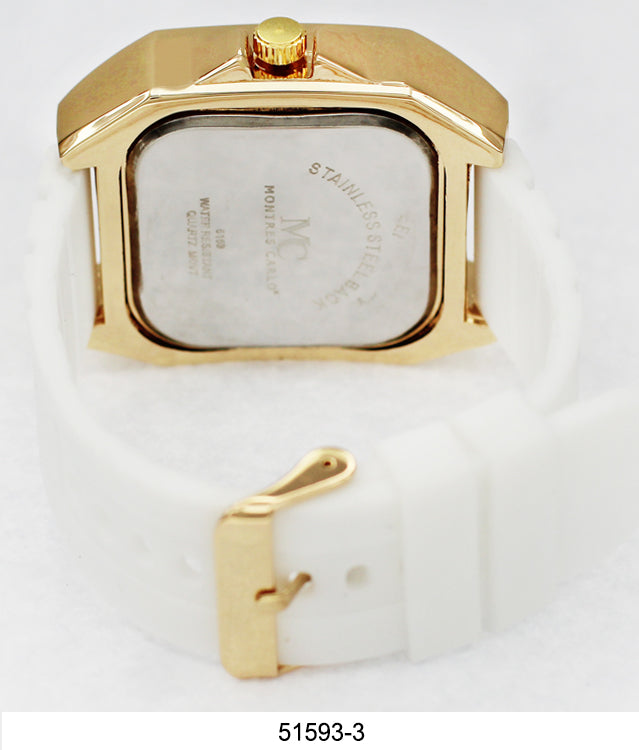 5159 - Reloj de silicona Iced Out