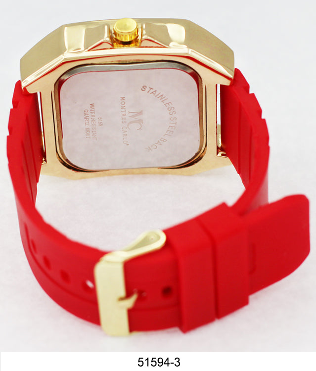 5159 - Reloj de silicona Iced Out