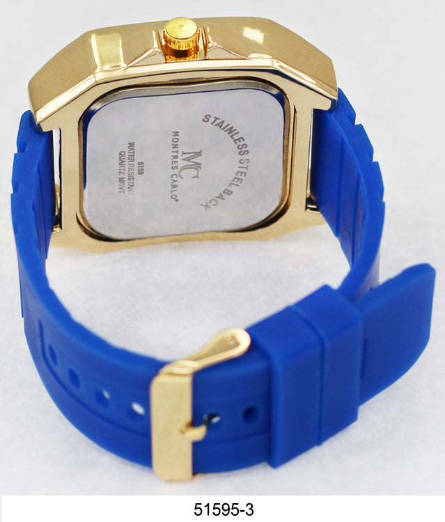 5159 - Reloj de silicona Iced Out