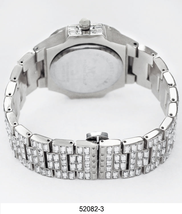 5208 - Ice Baguette Metal Band Watch