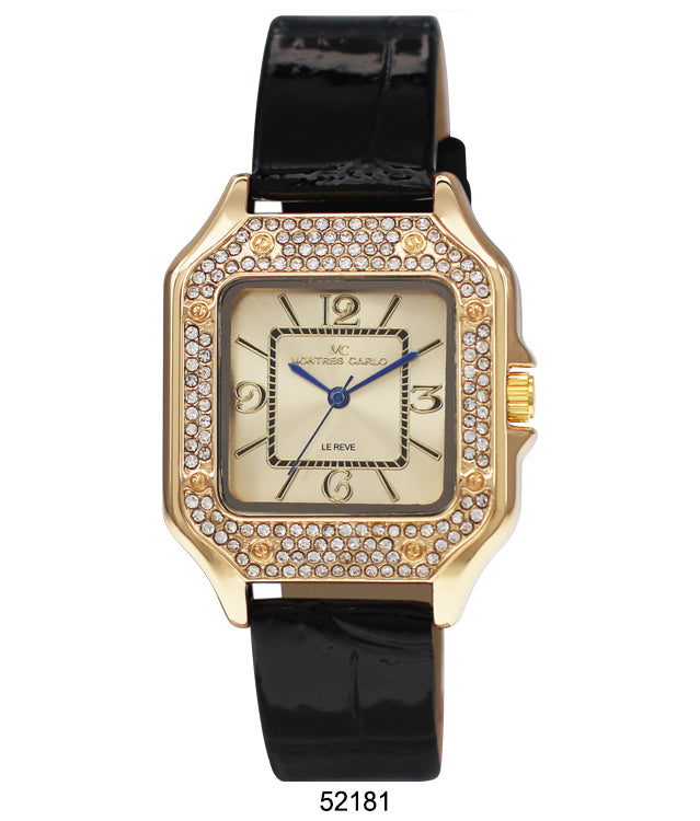 5218 - Faux Leather Band Watch