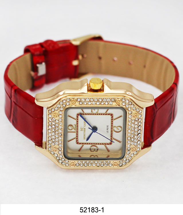 5218 - Faux Leather Band Watch