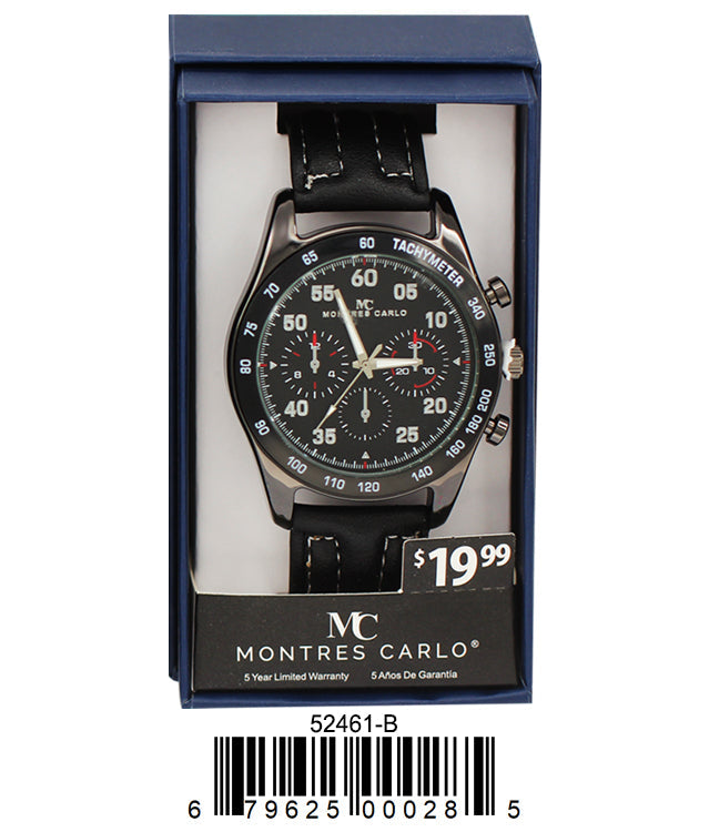 5246-B Faux Leather band watch Gift Box Edition