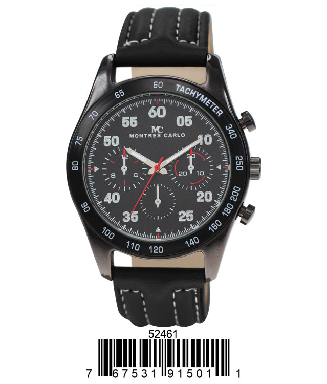 5246 - Faux Leather Band Watch