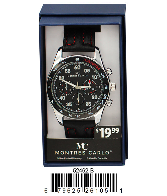 5246-B Faux Leather band watch Gift Box Edition