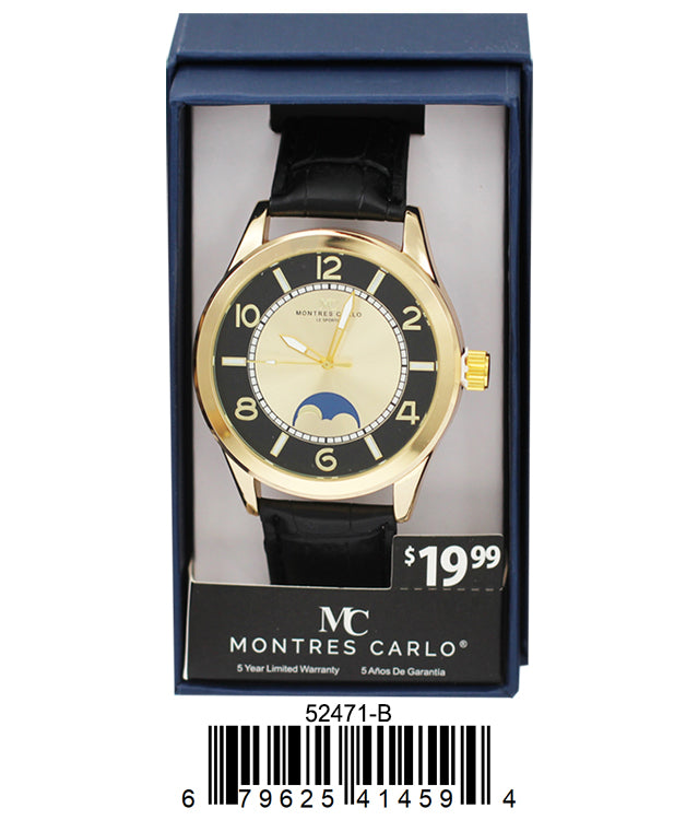 5247-B Faux Leather band watch Gift Box Edition