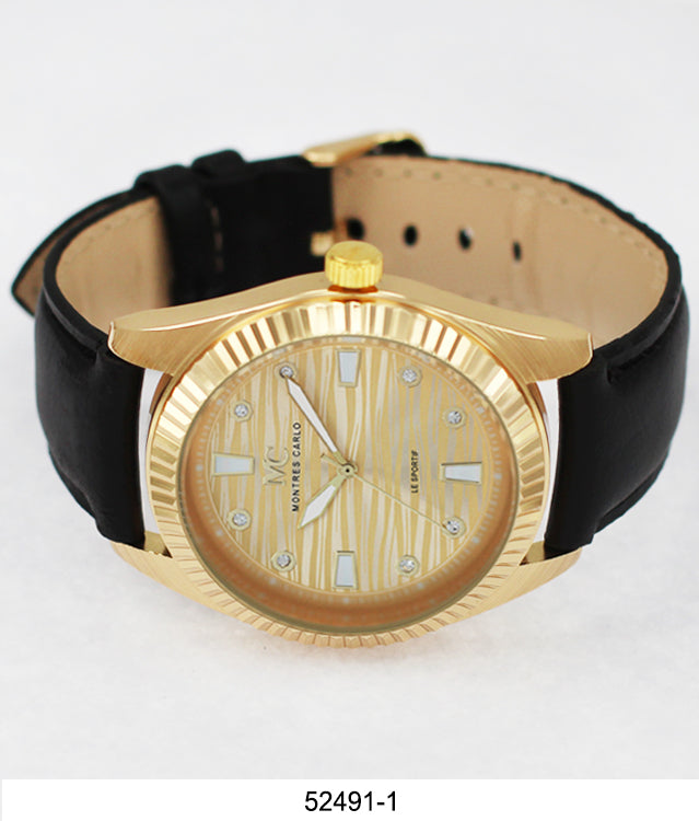 5249 - Reloj con correa de cuero vegano