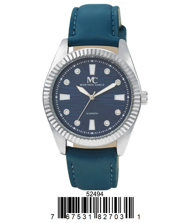 5249 - Reloj con correa de cuero vegano