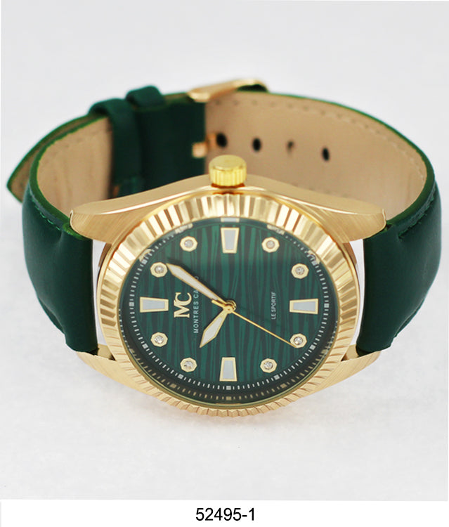 5249 - Reloj con correa de cuero vegano