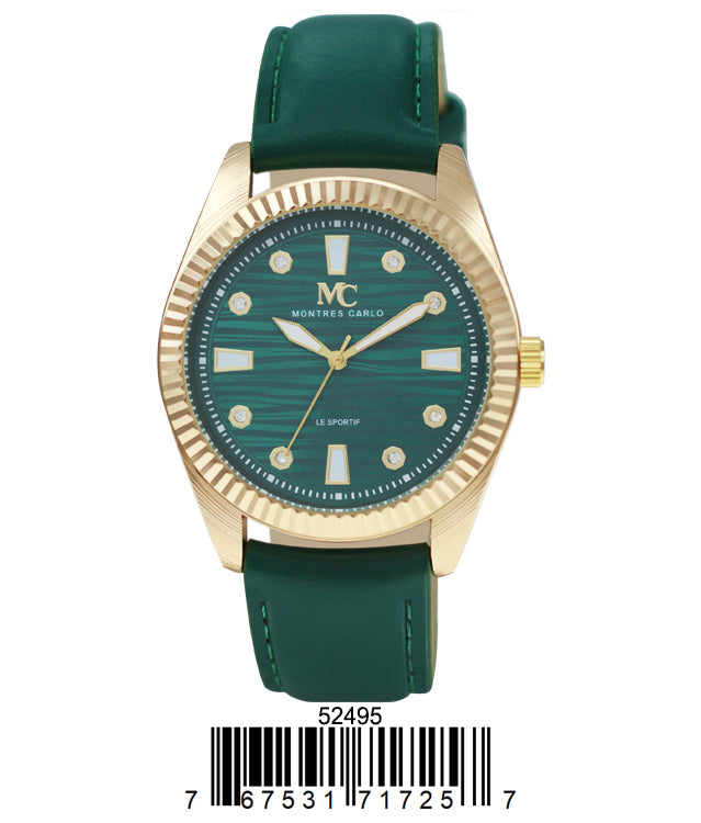 5249 - Reloj con correa de cuero vegano