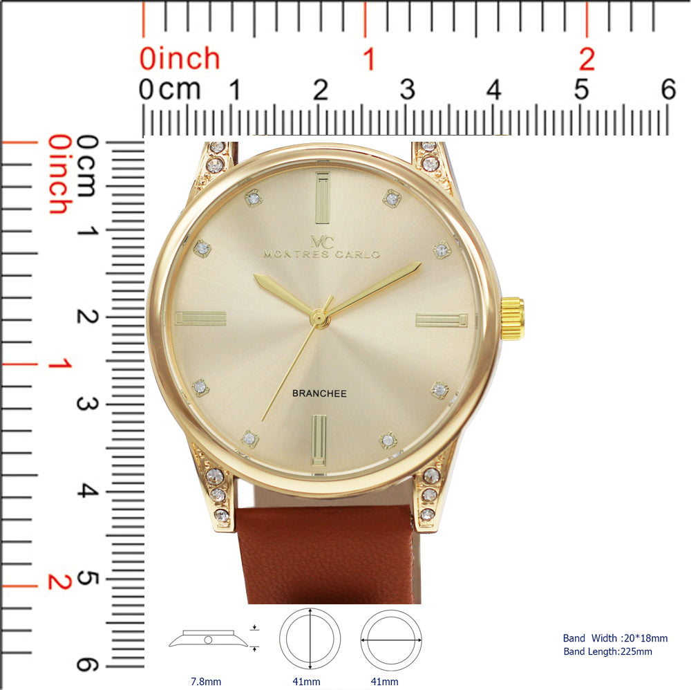 5256 - Reloj con correa de cuero vegano