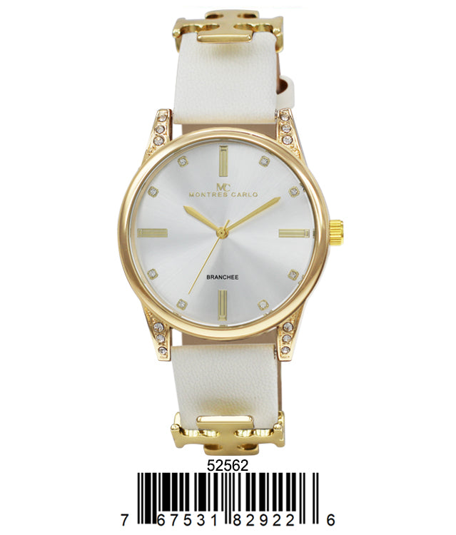 5256 - Reloj con correa de cuero vegano