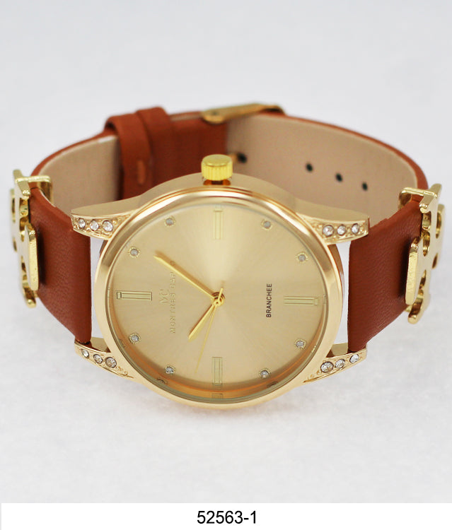 5256 - Reloj con correa de cuero vegano