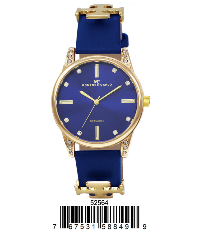 5256 - Reloj con correa de cuero vegano