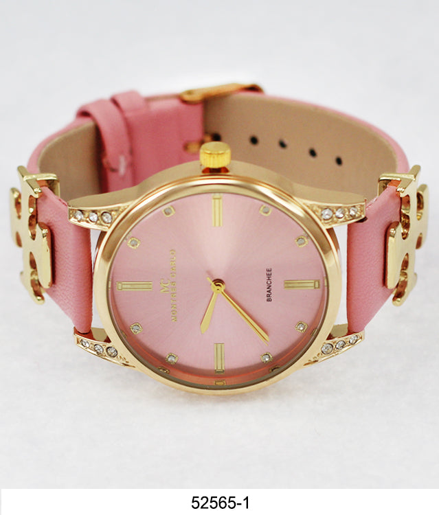 5256 - Reloj con correa de cuero vegano