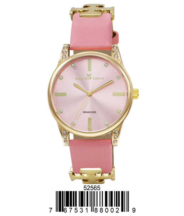 5256 - Reloj con correa de cuero vegano