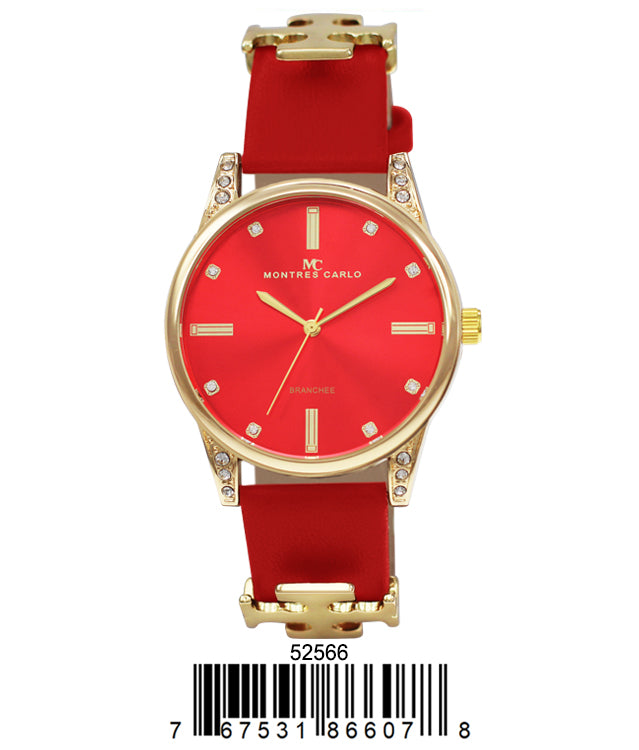 5256 - Reloj con correa de cuero vegano