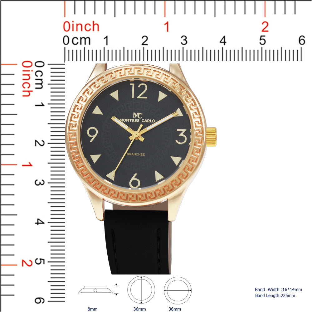5264 - Reloj con correa de cuero vegano