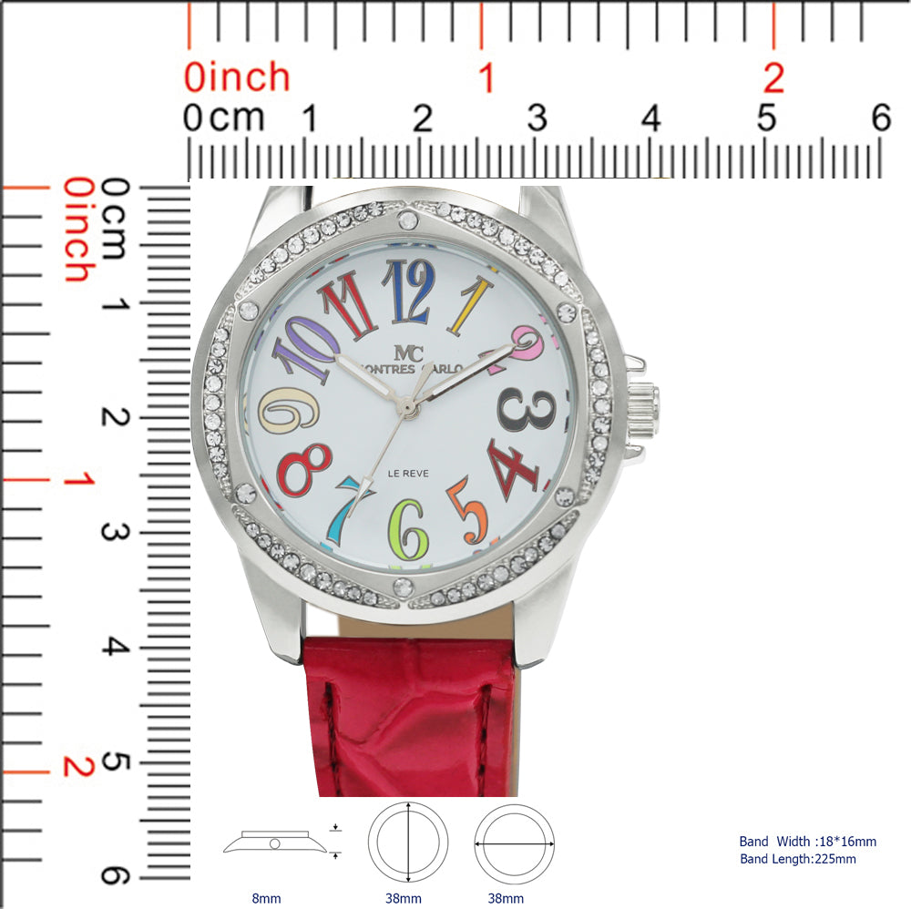 5277 - Faux Leather Band Watch