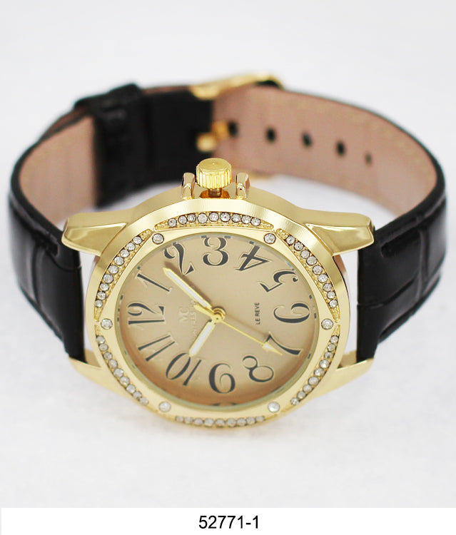 5277 - Faux Leather Band Watch