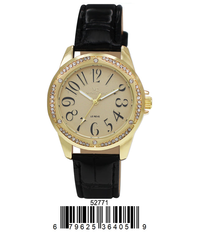 5277 - Faux Leather Band Watch